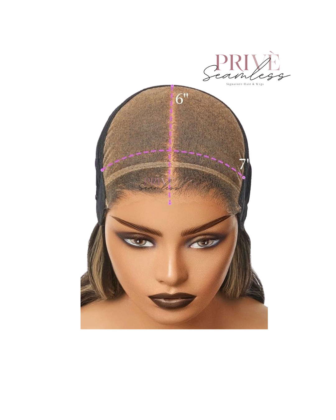 MAYA with Highlights- Seamless Privé Signature Glueless Unit
7x6 HD Lace, Loose Body Wave, 200% Density