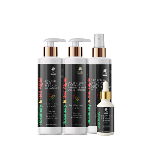 Sneaky Peaky - African Goddess Complete Growth Cycle Renewal Kit - Ships on or before 12/1 + FREE SATIN BONNET + FREE HAIR LOSS E-BOOK